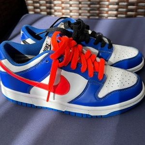 Blue and White Used Nike Dunks! Size 5Y